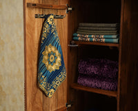 Edinburgh Wooden Two Door Wardrobe Almirah Cabinet Natural Oak Finish