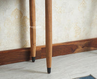 Eiffel Wooden Two Drawer Console Table Furniselan Natural Finish