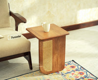 Boston Luma Wooden Multipurpose Side Table Set of Two Natural Oak Finish
