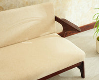 Switzerland Sheesham Wood Three Seater Sofa Grey Finish