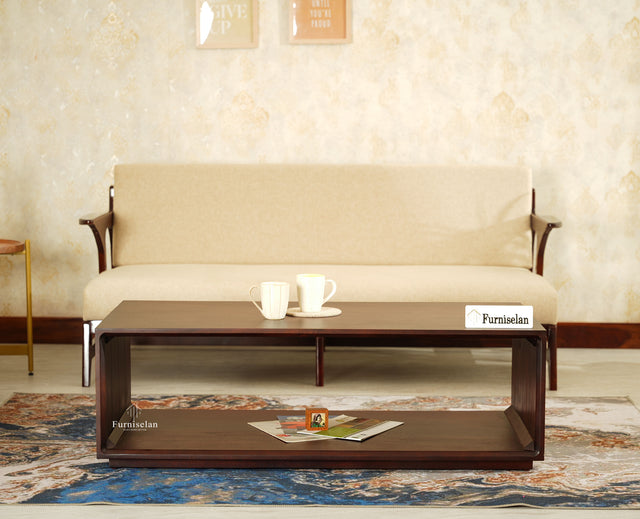 Copenhagen Simple Wooden Coffee Table Furniselan - Grey Finish