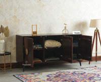 Greece Premium Look Wooden Sideboard Cabinet 3 Doors Furniselan