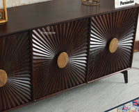 Greece Premium Look Wooden Sideboard Cabinet 3 Doors Furniselan