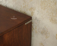 Melbourne Block Wooden Four Door TV Console Cabinet Unit Furniselan Grey Finish