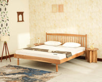 Tuscany Heritage Wooden Bed King Size Natural Finish