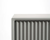 Bhopal Solid Wood Bedside Table Furniselan Cool-Grey
