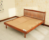 Tuscany Heritage Wooden Bed King Size Brown Finish