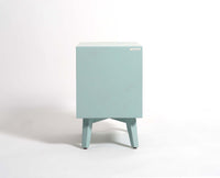 Bhopal Solid Wood BedsIde Table Furniselan  silt-green
