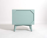 Bhopal Solid Wood BedsIde Table Furniselan  silt-green
