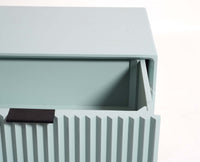 Bhopal Solid Wood BedsIde Table Furniselan  silt-green