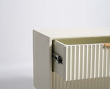 Bhopal Solid Wood Bedside Table Furniselan  Frosty-White