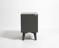 Bhopal Solid Wood BedsIde Table Furniselan slate-grey