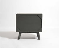 Bhopal Solid Wood BedsIde Table Furniselan slate-grey