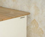 Mumbai Wooden Large Bar Cabinet with Glass Holder Storage Furniselan Frosty White