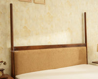 Paris Royale Bed King Size Poster Bed - Teak Finish
