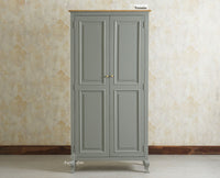 Mumbai Wooden Large Bar Cabinet with Glass Holder Storage Furniselan Cool Grey