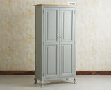 Mumbai Wooden Large Bar Cabinet with Glass Holder Storage Furniselan Cool Grey