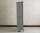 Mumbai Wooden Large Bar Cabinet with Glass Holder Storage Furniselan Cool Grey