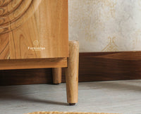 Italy Wooden One Door Nightstand Bedside Table Furniselan