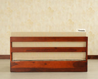 Seoul Sheesham Sofa Cum Bed Maple Finish