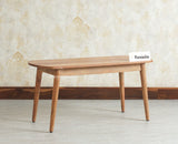 Antilia Solid Wood Two Seater Bench Furniselan Natural Finish