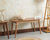 Antilia Solid Wood Two Seater Bench Furniselan Natural Finish