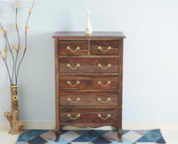 Denmark Solid Wood Chest of Drawer - Furniselan - Grey-Finish