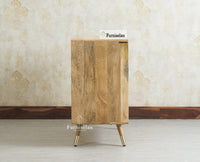 Boston Solid Wood Rattan Cane Two Door Sideboard Cabinet Furniselan Natural Finish