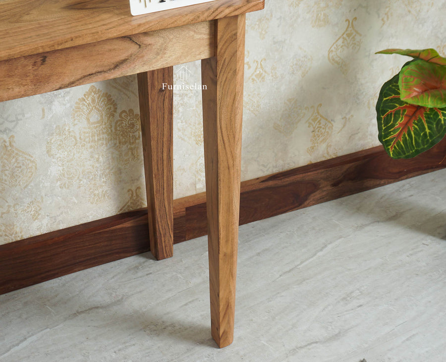 Hyderabad Study Table Furniselan Natural Finish