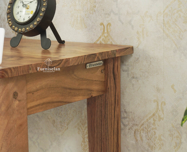 Hyderabad Study Table Furniselan Natural Finish