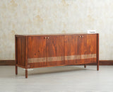 Chandigarh Solid Wood Sideboard Cabinet Furniselan Brown Finish