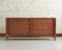 Chandigarh Solid Wood Sideboard Cabinet Furniselan Brown Finish