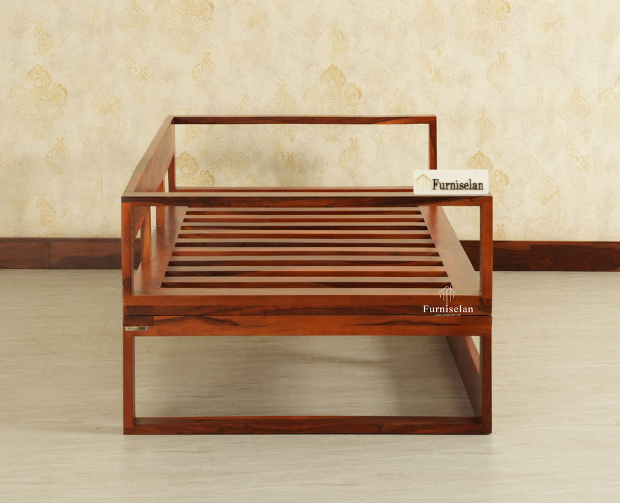 Copenhagen Sheesham Sofa Cum Bed Maple Finish