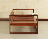 Copenhagen Sheesham Sofa Cum Bed Maple Finish