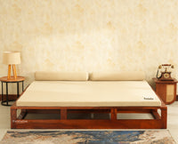 Copenhagen Sheesham Sofa Cum Bed Maple Finish
