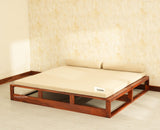 Copenhagen Sheesham Sofa Cum Bed Maple Finish