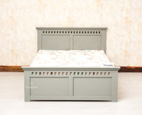 Alexandria Wooden Single Size Bed Kids Bed, Hostel Bed, Guest Bed for Home, PG & Small Rooms Furniselan Cool Grey