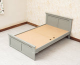 Alexandria Wooden Single Size Bed Kids Bed, Hostel Bed, Guest Bed for Home, PG & Small Rooms Furniselan Cool Grey