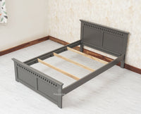 Alexandria Wooden Single Size Bed Kids Bed, Hostel Bed, Guest Bed for Home, PG & Small Rooms Furniselan Slate Grey