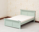 Alexandria Wooden Single Size Bed Kids Bed, Hostel Bed, Guest Bed for Home, PG & Small Rooms Furniselan Silt Green