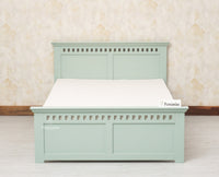 Alexandria Wooden Single Size Bed Kids Bed, Hostel Bed, Guest Bed for Home, PG & Small Rooms Furniselan Silt Green