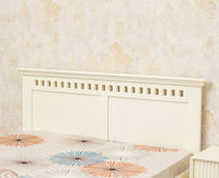 Alexandria Wooden Single Size Bed Kids Bed, Hostel Bed, Guest Bed for Home, PG & Small Rooms Furniselan Frosty White