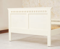 Alexandria Wooden Single Size Bed Kids Bed, Hostel Bed, Guest Bed for Home, PG & Small Rooms Furniselan Frosty White
