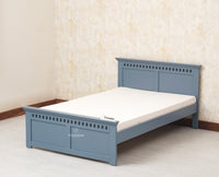 Alexandria Wooden Single Size Bed Kids Bed, Hostel Bed, Guest Bed for Home, PG & Small Rooms Furniselan China Blue