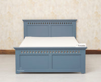 Alexandria Wooden Single Size Bed Kids Bed, Hostel Bed, Guest Bed for Home, PG & Small Rooms Furniselan China Blue