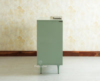 Verona Grid Wooden Large Sideboard Cabinet Four Doors Furniselan silt green