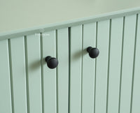 Verona Grid Wooden Sideboard Cabinet Two Doors Furniselan Silt Green 