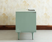 Verona Grid Wooden Tv Cabinet Media Unit Furniselan silt green