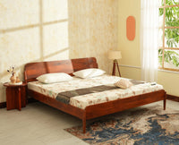 Wellington Solid Wood King Size Bed Brown Finish