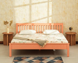 Alexandria Solid Wood King Size Bed - Furniselan Coral Peach